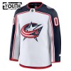 Columbus Blue Jackets Hockeydrakt Custom Fanatics Premium 2024-25 Hvit Borte - Barn
